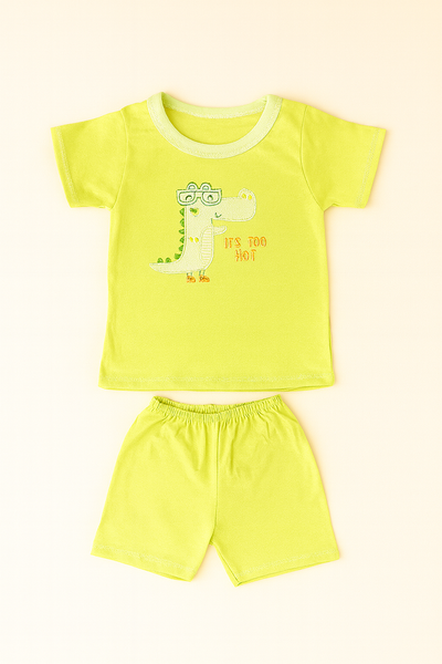 Pack X5 Conjunto remera bordada con short