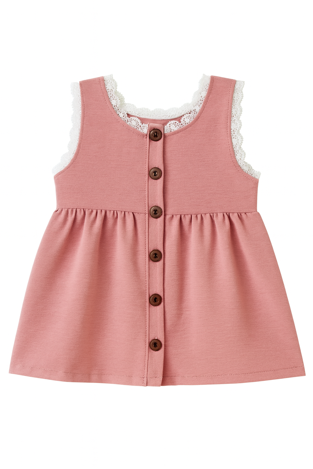 Pack X5 Vestido liso con broderie