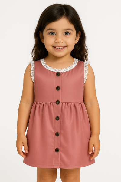 Pack X5 Vestido liso con broderie