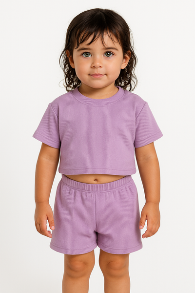 Pack X3 Conjunto wafle pupera y short