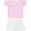 Pack X4 Conjunto remera rayada y short liso de Lino