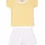 Pack X4 Conjunto remera rayada y short liso de Lino