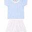 Pack X4 Conjunto remera rayada y short liso de Lino