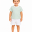 Pack X4 Conjunto remera rayada y short liso de Lino