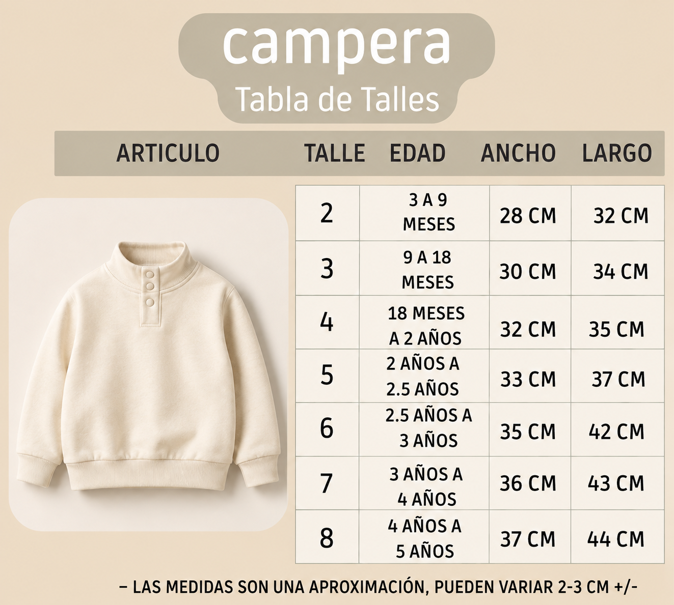 Pack X 4 Campera frisa