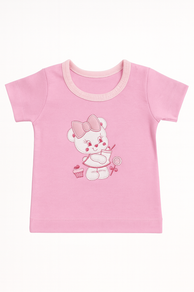 Pack X12 Remera manga corta Bordada