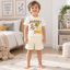 Pack X5 Conjunto remera con estampa y short estampado