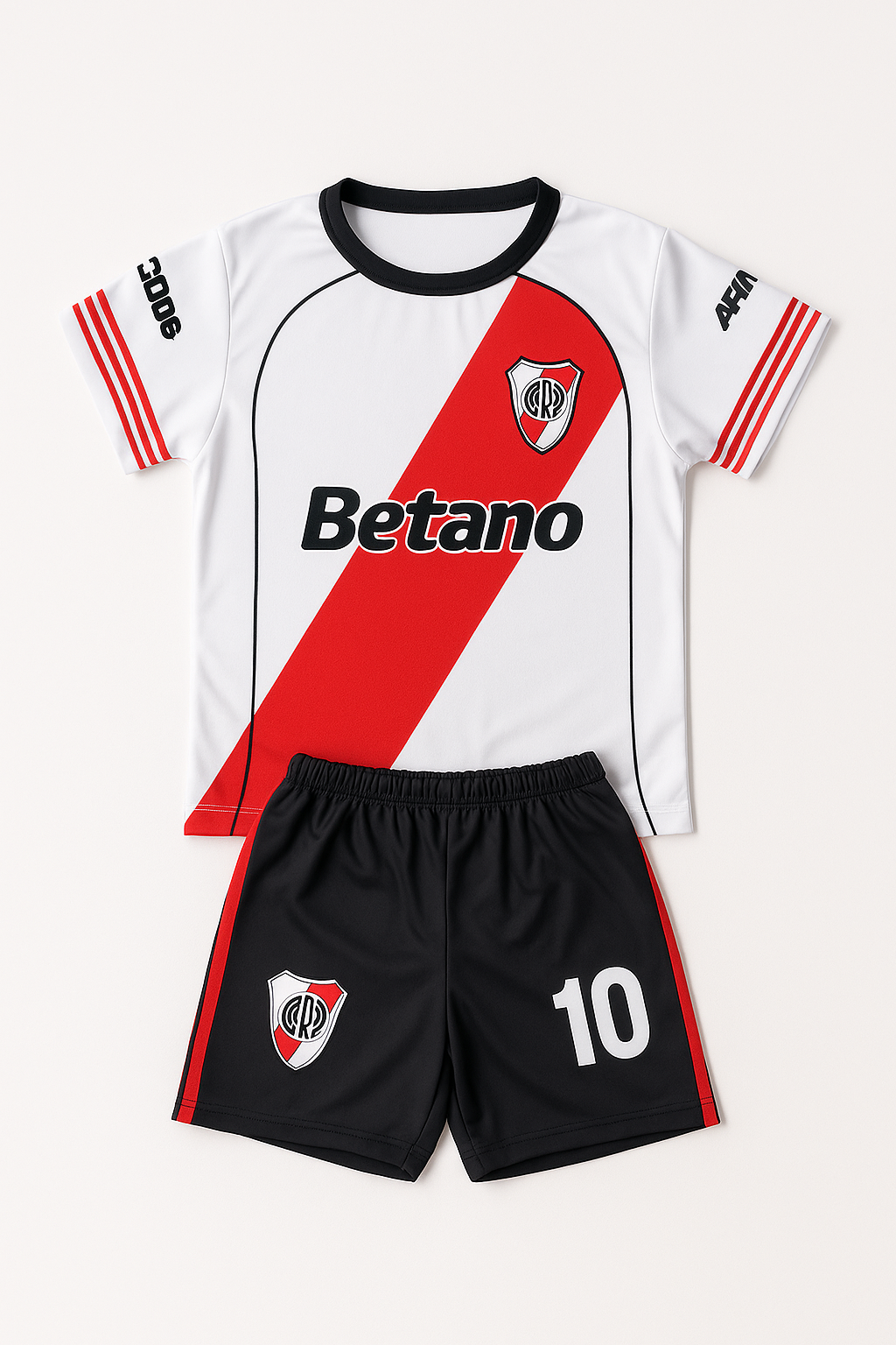 Pack X5 Conjunto River remera y short