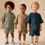 Pack X3 Conjunto Remera Oversize y short liso