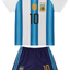 Pack X5 Conjunto Argentina remera y short