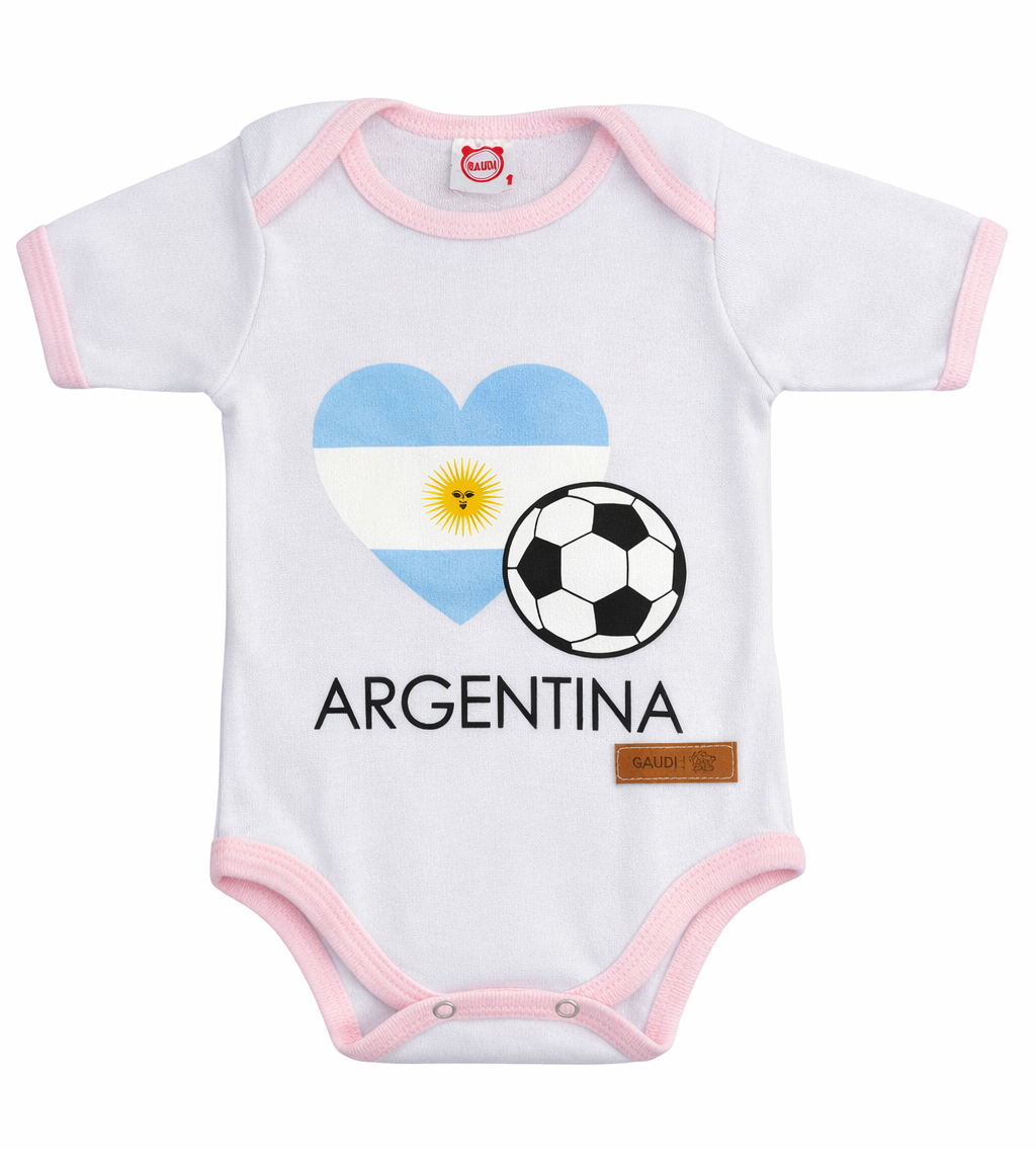 Pack X5 Body Manga Corta Argentina