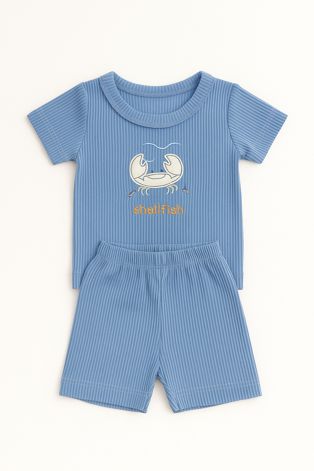 Pack X3 Conjunto remera Morley bordada con short