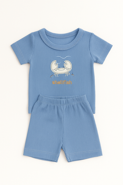 Pack X3 Conjunto remera Morley bordada con short