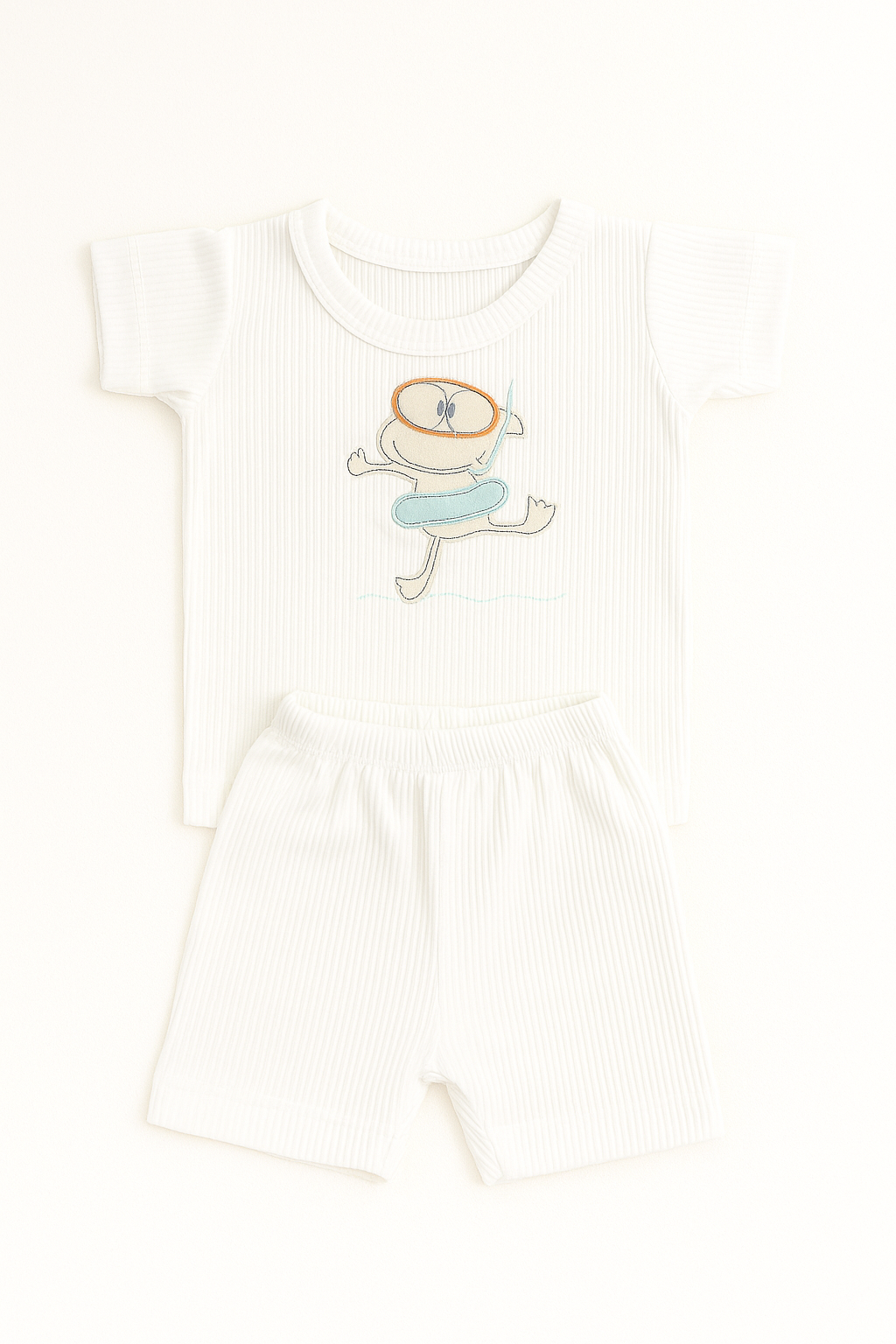 Pack X3 Conjunto remera Morley bordada con short