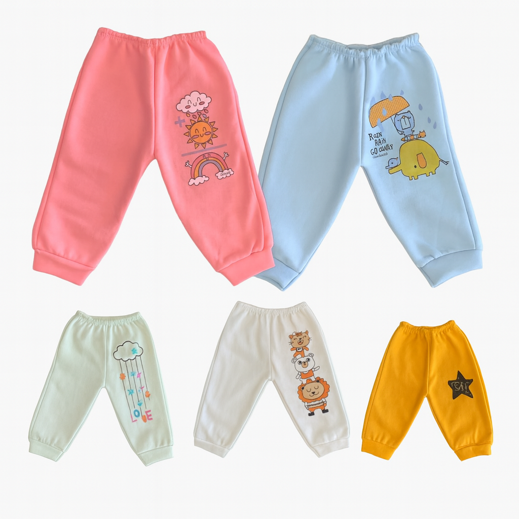 Pack X12 Pantalón Frisa Sin Pie Con Estampa