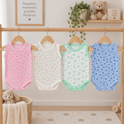 Pack X5 Body musculosa estampado