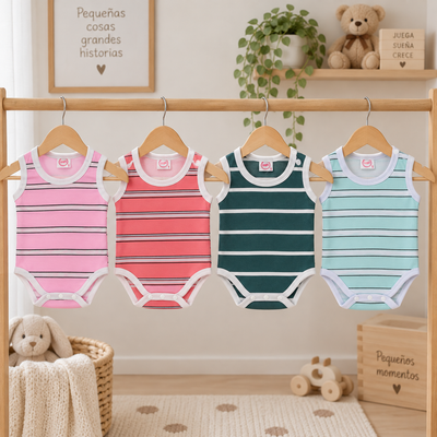 Pack X5 Body Musculosa Pique