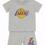 Pack X5 Conjunto remera y short Angeles Lakers