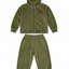 Pack X5 conjunto plush liso campera y pantalon