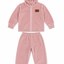 Pack X5 conjunto plush liso campera y pantalon