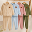Pack X5 conjunto plush liso campera y pantalon