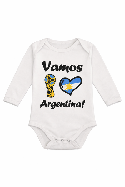 Pack X5 Body Argentina Copa manga larga