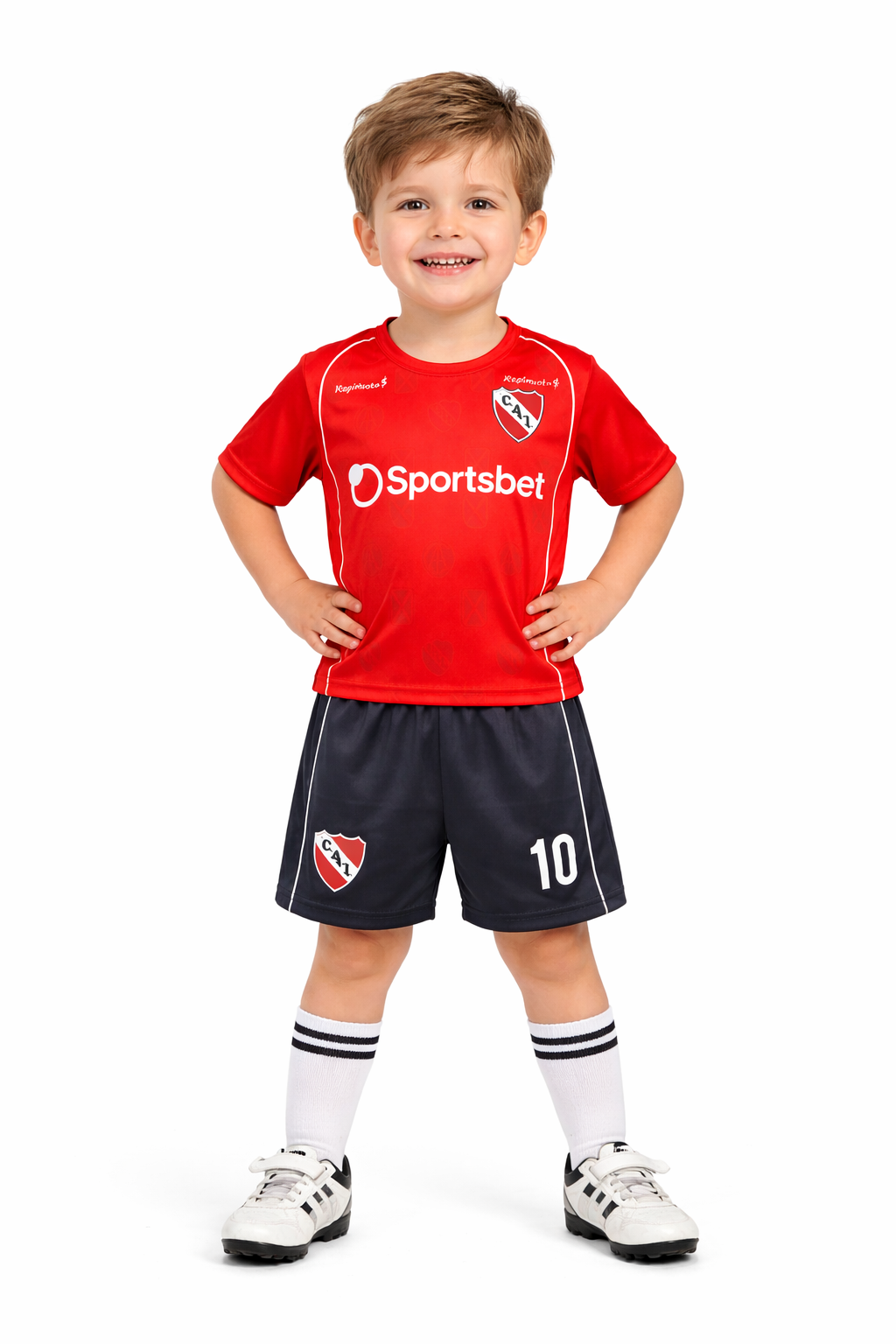 Pack X5 Conjunto Independiente remera y short