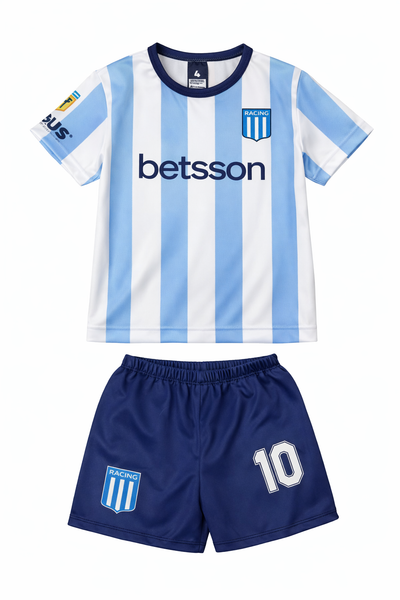 Pack X5 Conjunto Racing remera y short