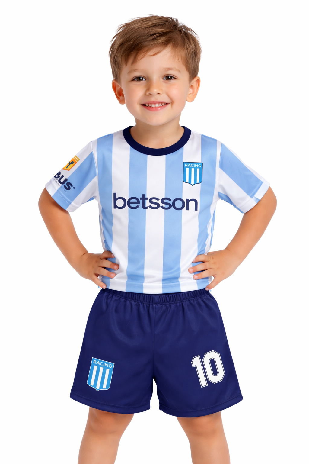 Pack X5 Conjunto Racing remera y short