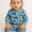 Pack X5 Conjunto Pijama estampado manga larga autitos azul