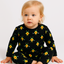 Pack X5 Conjunto Pijama estampado manga larga Palta Negro