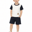 Pack X3 Conjunto remera combinada y short liso