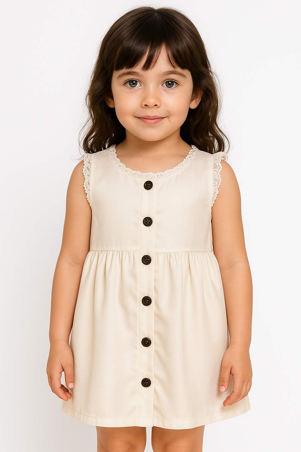 Pack X5 Vestido liso con broderie