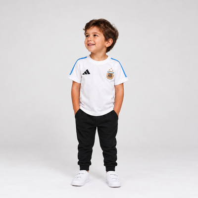Pack X5 Remeras  seleccion Argentina Blanca