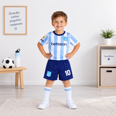 Pack X5 Conjunto Racing remera y short