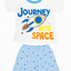 Pack X5 Conjunto remera con estampa y short estampado