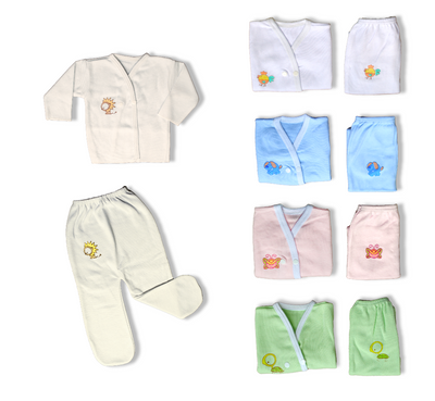 Pack x6 - 10 Conjunto de 2 piezas Con Estampa y Broche