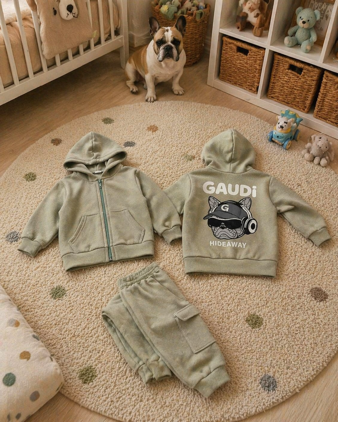 Pack X3 Conjunto campera y pantalon Bulldog