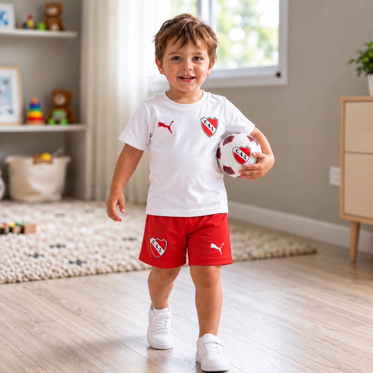 Pack X5 Conjunto Independiente remera y short
