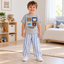 Pack X3 Conjunto Remera y pantalon celeste