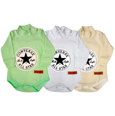 Pack X5 Body Manga Larga Converse