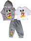 Pack X3 Conjunto Mickey buzo con capucha, pantalon y remera