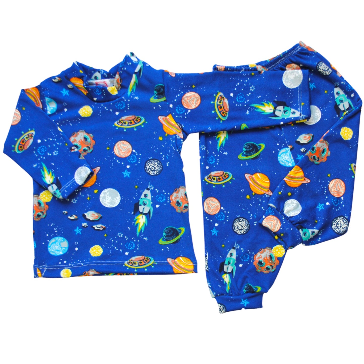 Pack X5 Conjunto Pijama estampado manga larga Espacial