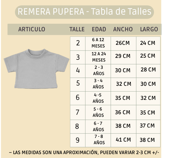 Pack X3 Conjunto wafle pupera y short