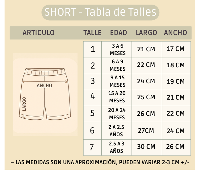 Pack X5 Conjunto remera bordada con short