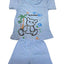 Pack X5 Conjunto 2 piezas remera con estampa y short