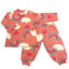 Pack X5 Conjunto Pijama estampado manga larga Corazones