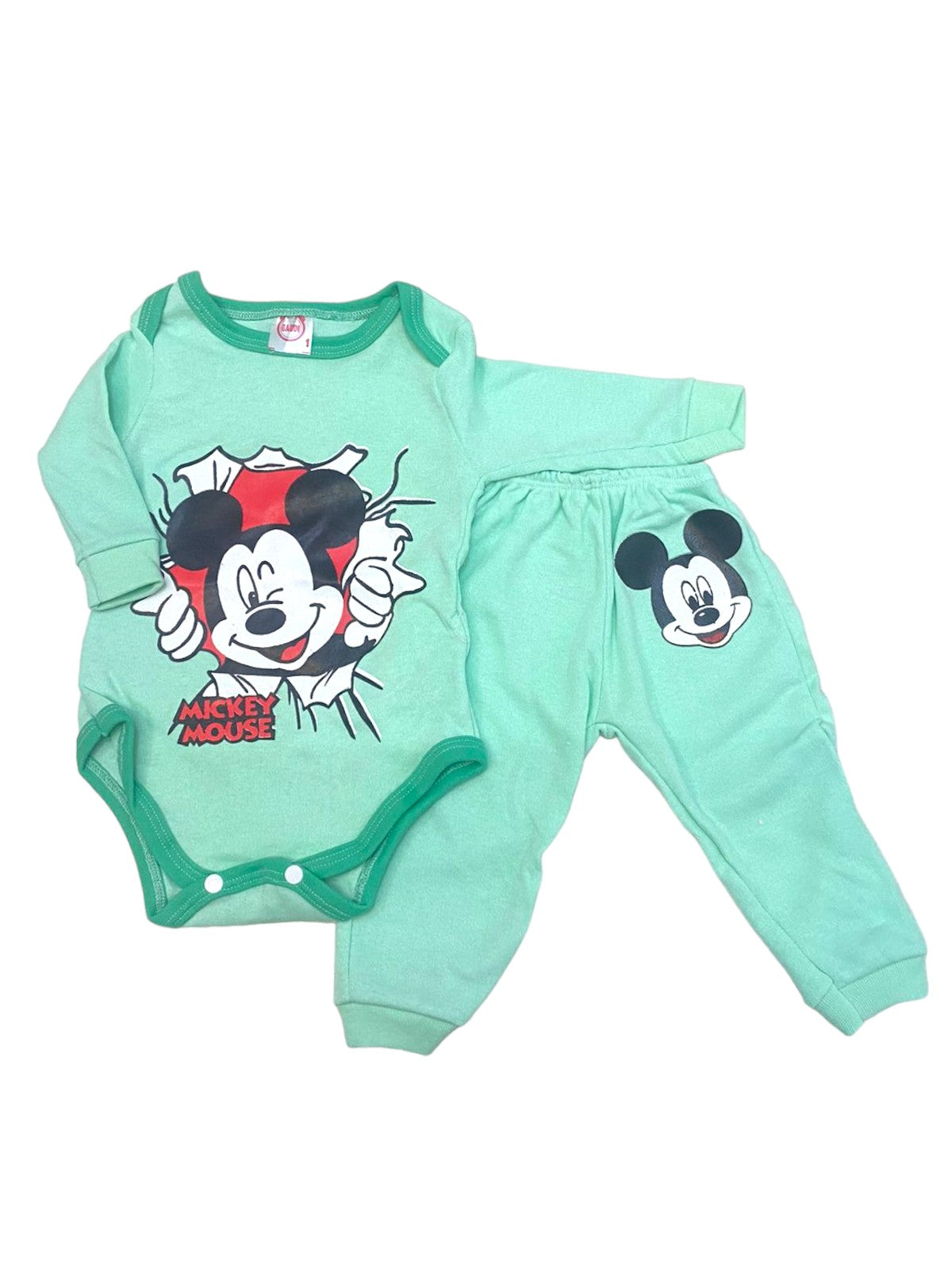 Pack x5 conjuntos Body y Pantalon Mickey