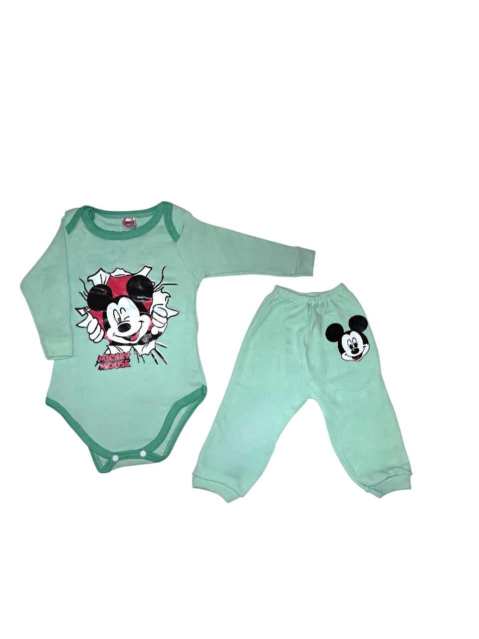 Pack X5 Conjunto de 2 Piezas Body con estampa y Pantalón sin pie