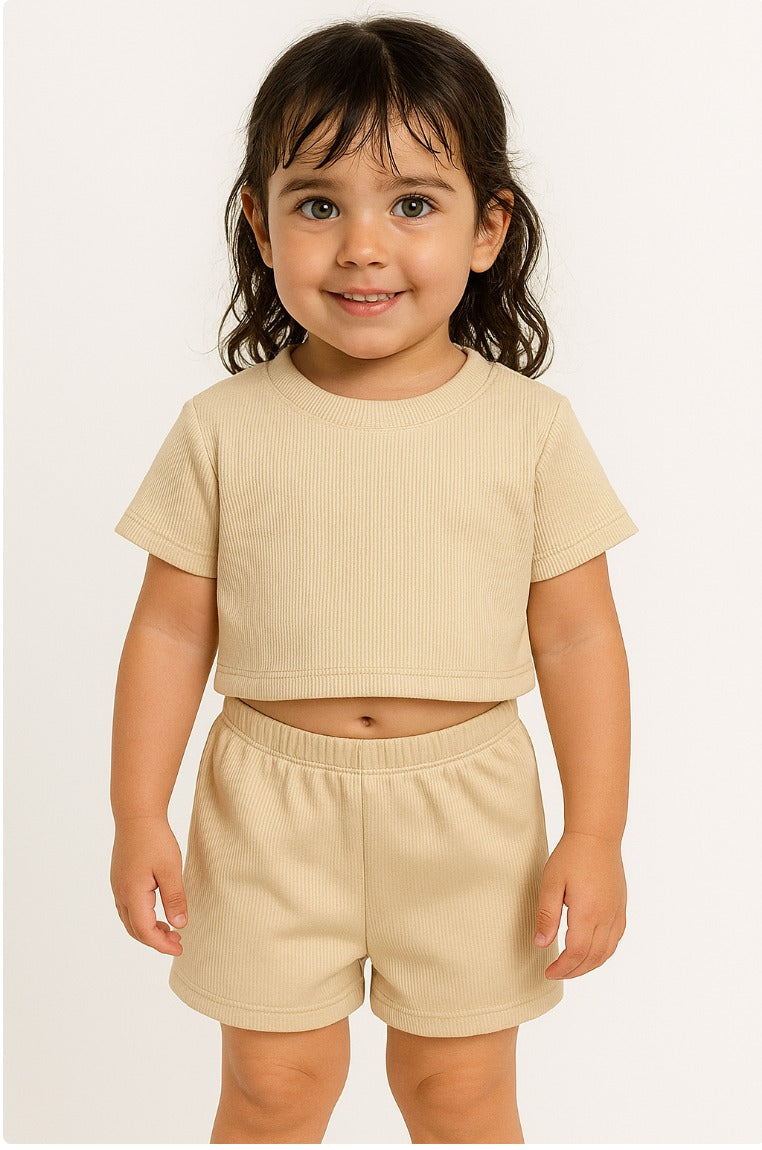 Pack X3 Conjunto wafle pupera y short